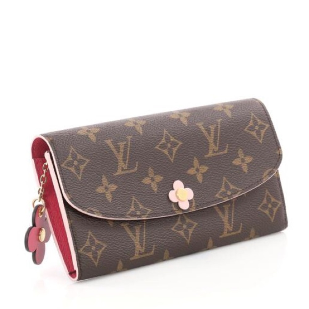 LOUIS VUITTON Emilie Blooms Wallet EC
